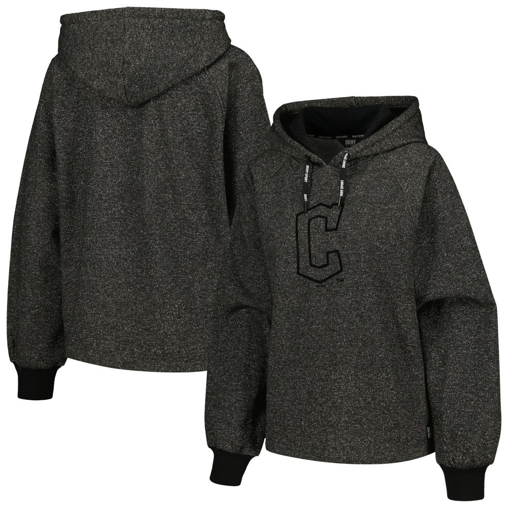 Cleveland Guardians DKNY Sport Women's Debbie Dolman Raglan Pullover Hoodie | MLB Online