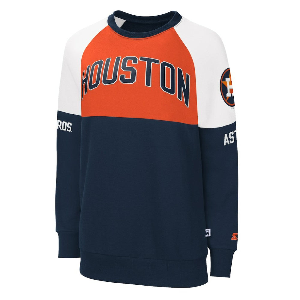 Houston Astros Starter Women's Baseline Raglan Pullover Sweatshirt | MLB On Sale