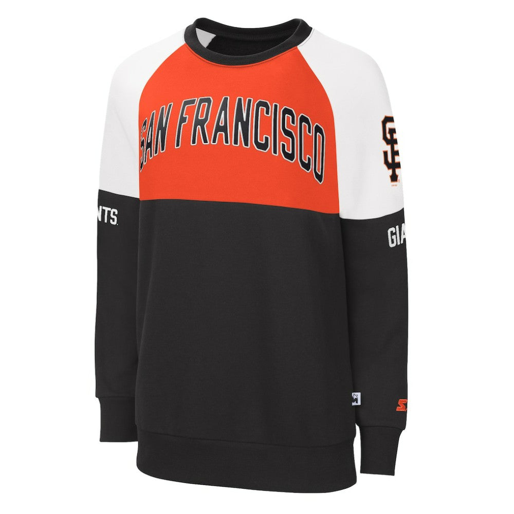 San Francisco Giants Starter Women's Baseline Raglan Pullover Sweatshirt | MLB On Sale