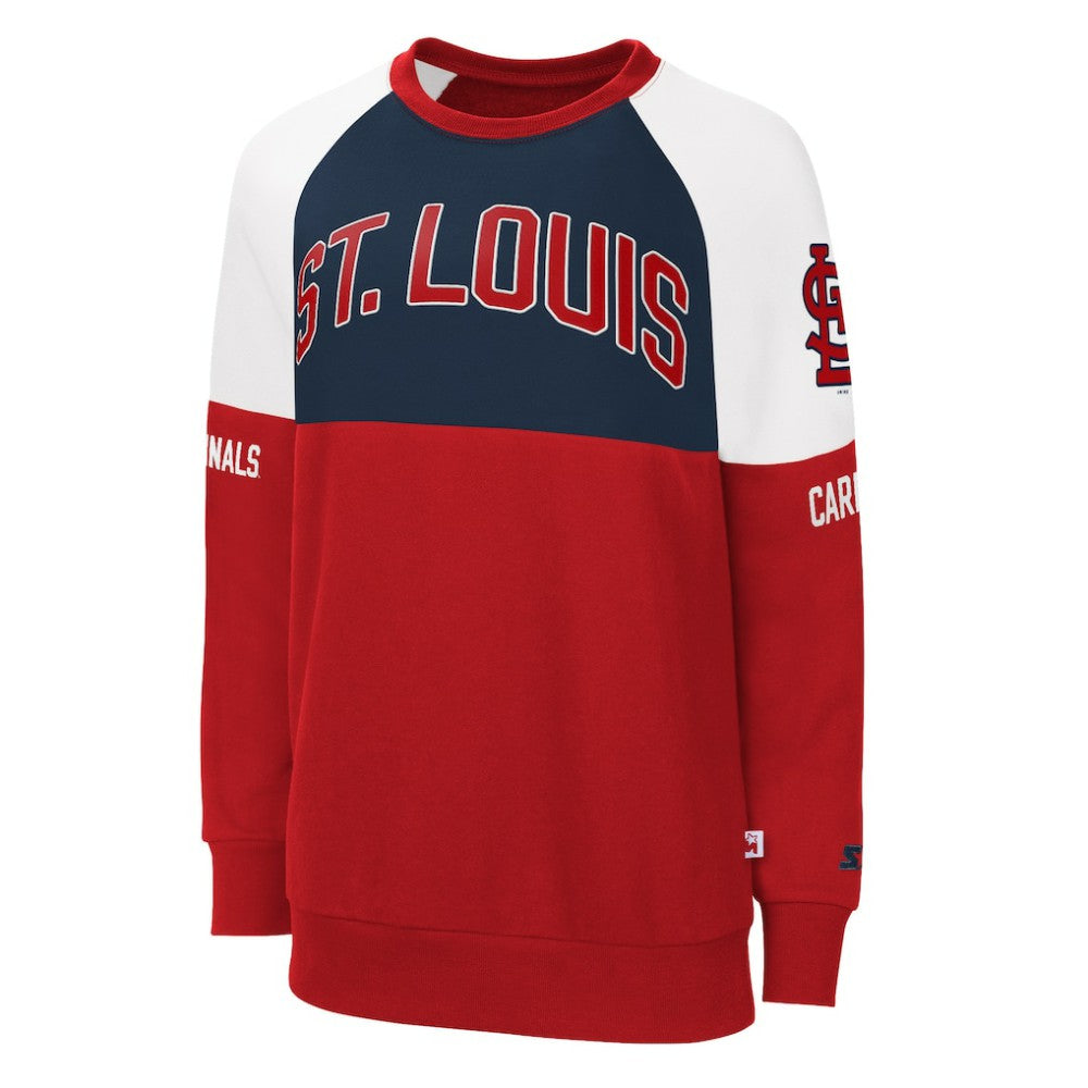 St. Louis Cardinals Starter Women's Baseline Raglan Pullover Sweatshirt | MLB New