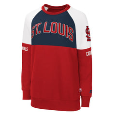 St. Louis Cardinals Starter Women's Baseline Raglan Pullover Sweatshirt | MLB New