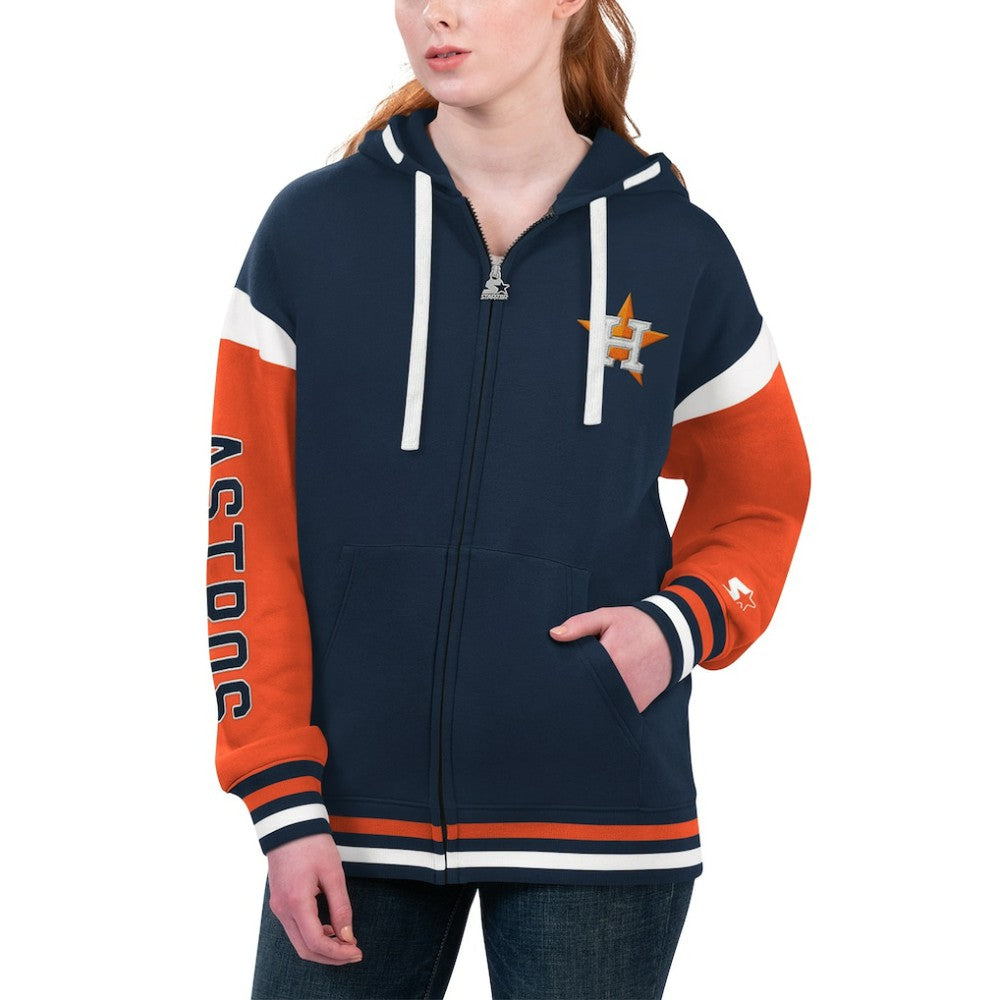 Houston Astros Starter Women's Homestretch Full-Zip Hoodie | MLB Outlet