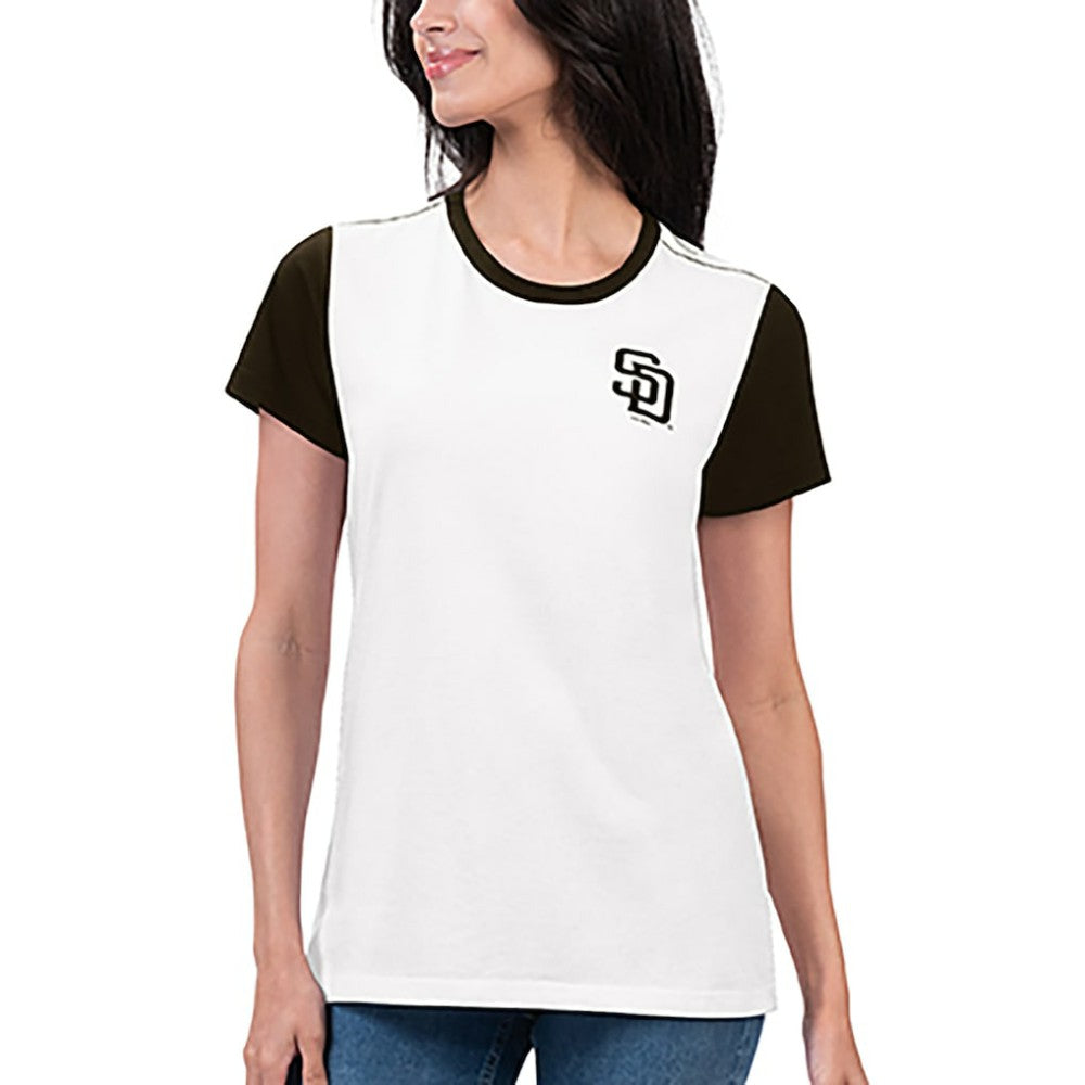 San Diego Padres G-III 4Her by Carl Banks Women's Illustration Ringer T-Shirt | MLB For sale