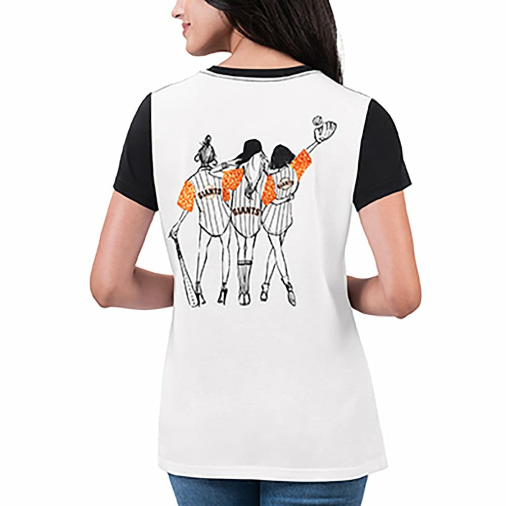 San Francisco Giants G-III 4Her by Carl Banks Women's Illustration Ringer T-Shirt | MLB Online