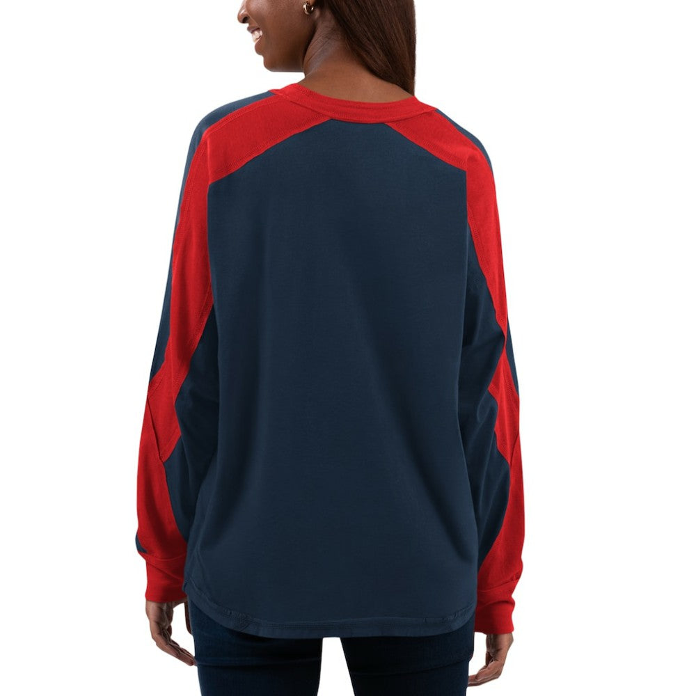 Boston Red Sox G-III 4Her by Carl Banks Women's Smash Raglan Long Sleeve T-Shirt | MLB On Sale