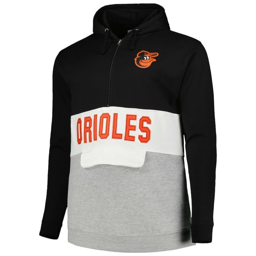 Baltimore Orioles Big & Tall Hoodie Half-Zip Sweatshirt | MLB On Sale