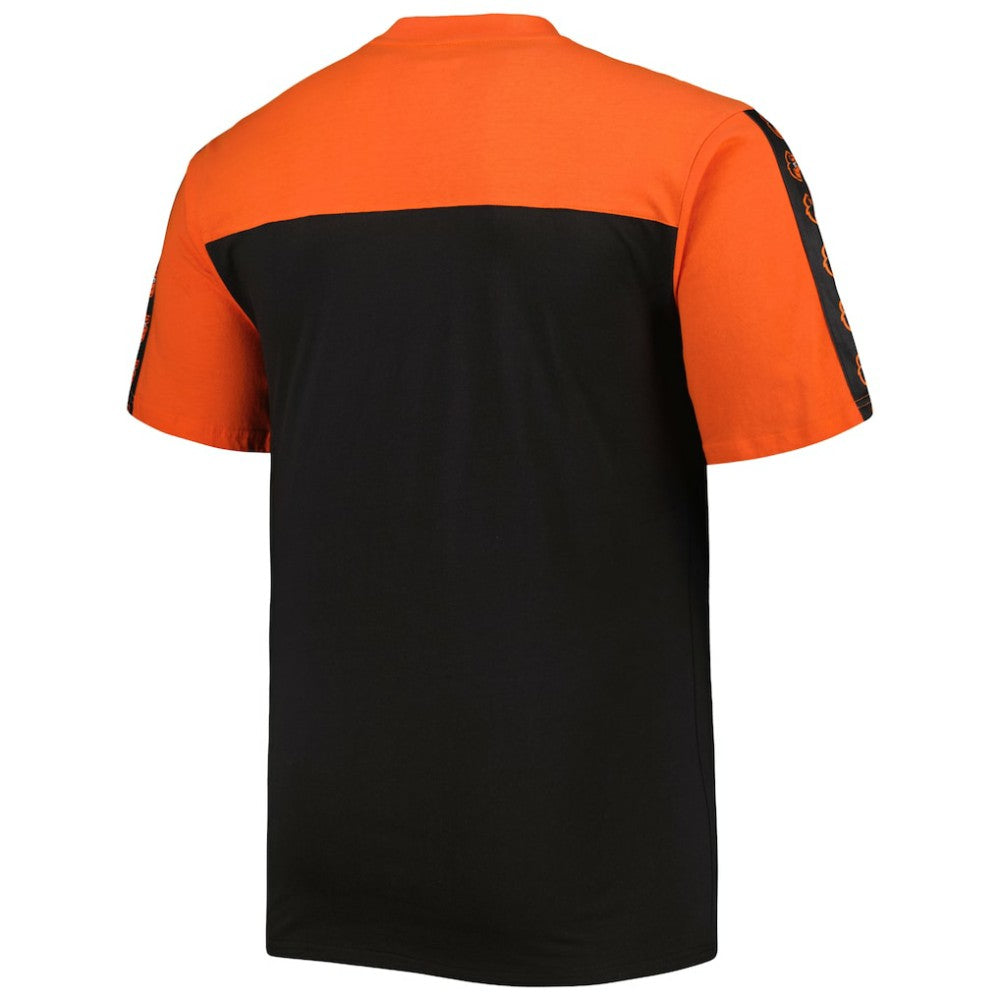 Baltimore Orioles Big & Tall Yoke Knit T-Shirt - Orange/Black | MLB For sale