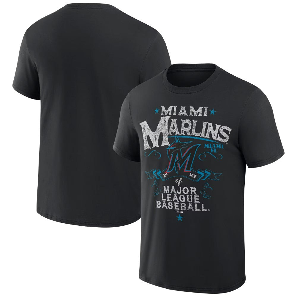 Miami Marlins Darius Rucker Collection by Fanatics Beach Splatter T-Shirt | MLB On Sale
