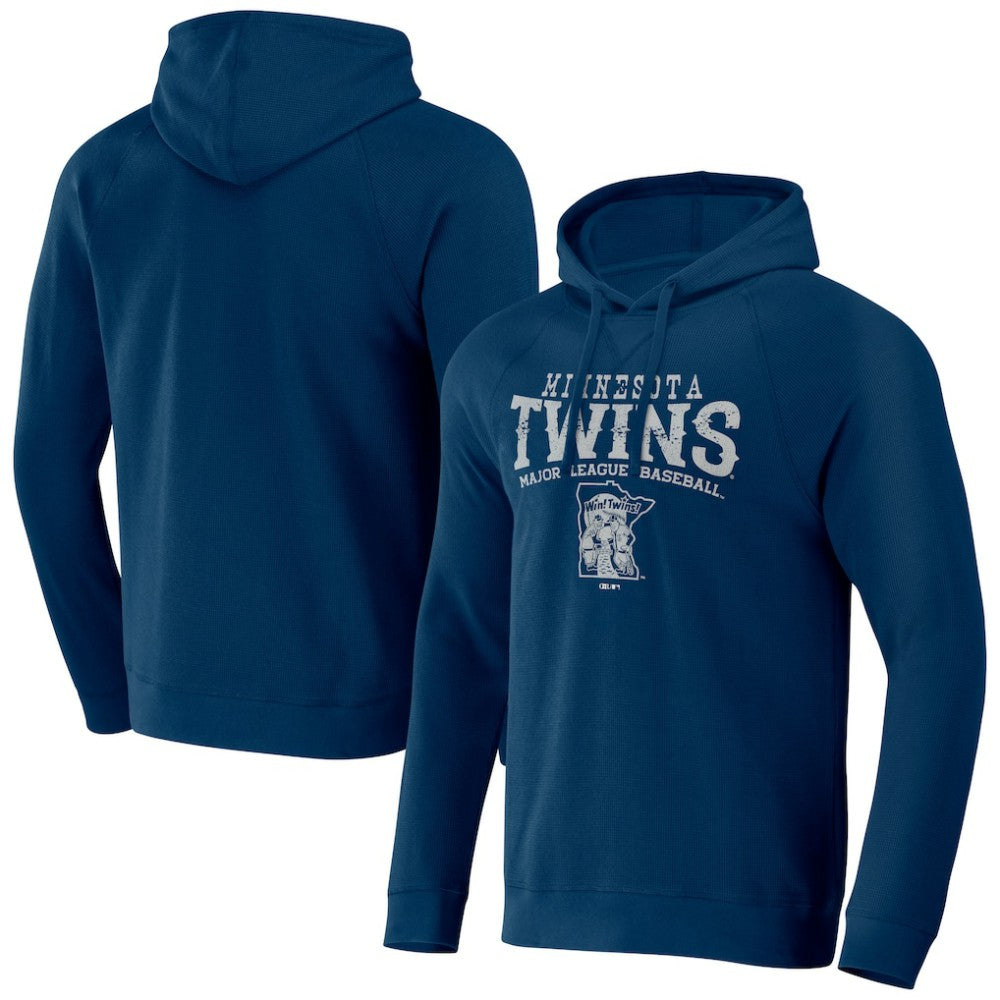 Minnesota Twins Darius Rucker Collection by Fanatics Waffle-Knit Raglan Pullover Hoodie | MLB Discount