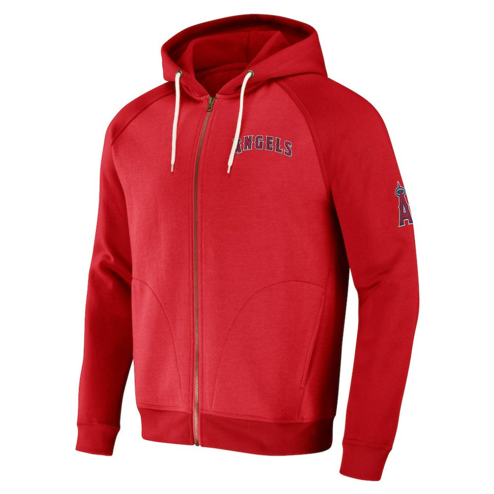 Los Angeles Angels Darius Rucker Collection by Fanatics Raglan Full-Zip Hoodie | MLB Online