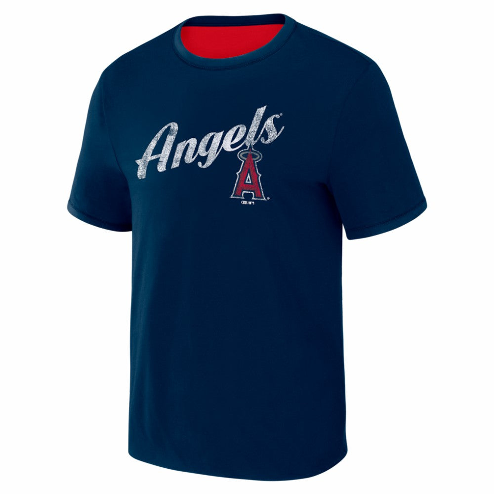 Los Angeles Angels Darius Rucker Collection by Fanatics Two-Way Ringer Reversible T-Shirt | MLB Near me