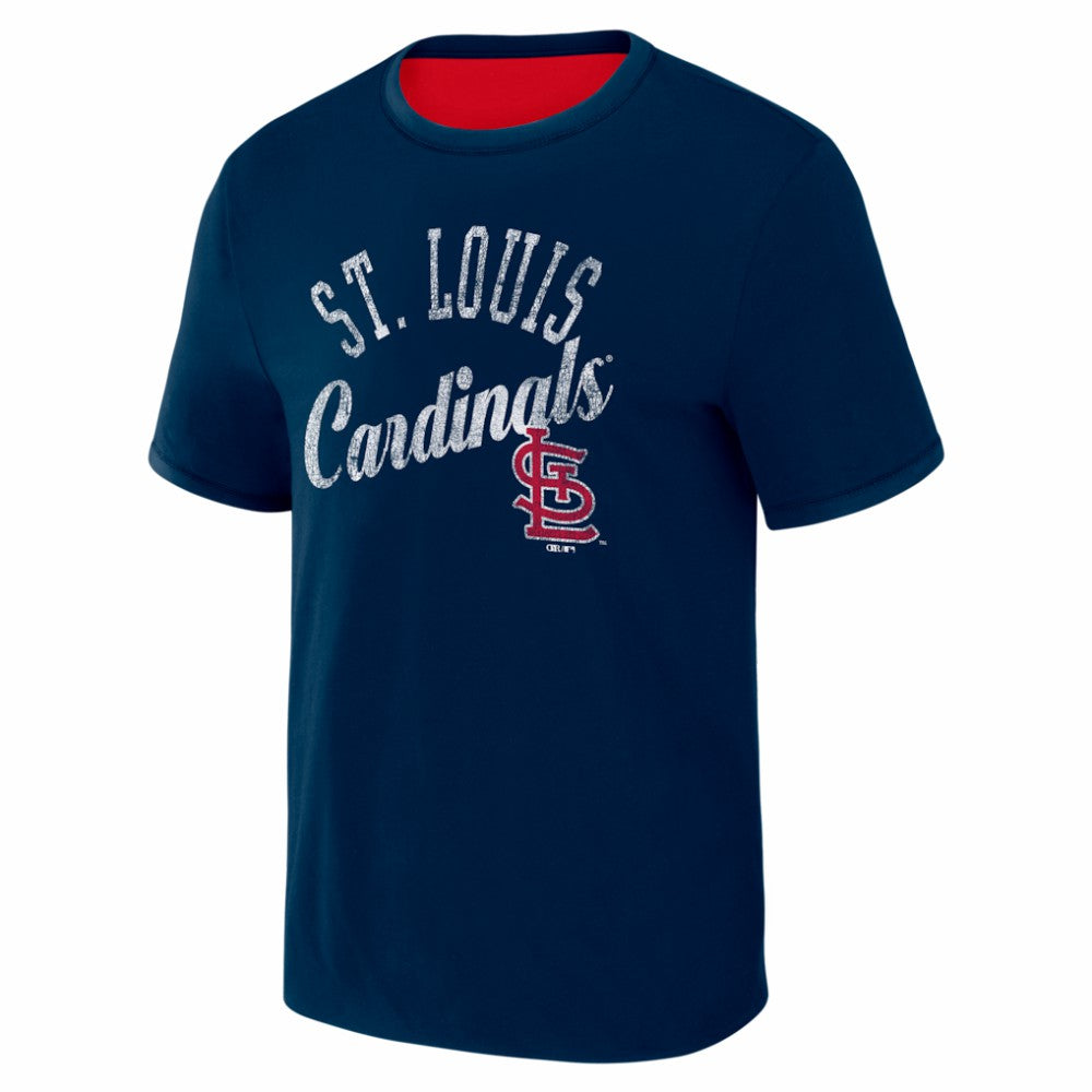 St. Louis Cardinals Darius Rucker Collection by Fanatics Two-Way Ringer Reversible T-Shirt | MLB New