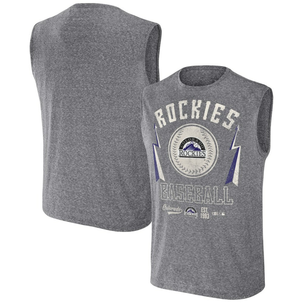 Colorado Rockies Darius Rucker Collection by Fanatics Relaxed-Fit Muscle Tank Top | MLB On Sale