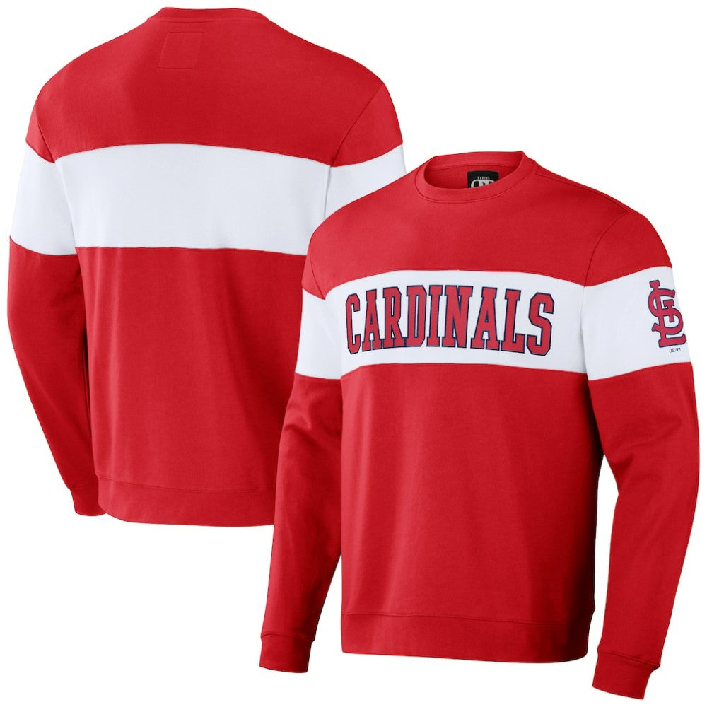 St. Louis Cardinals Darius Rucker Collection by Fanatics Stripe Pullover Sweatshirt | MLB US