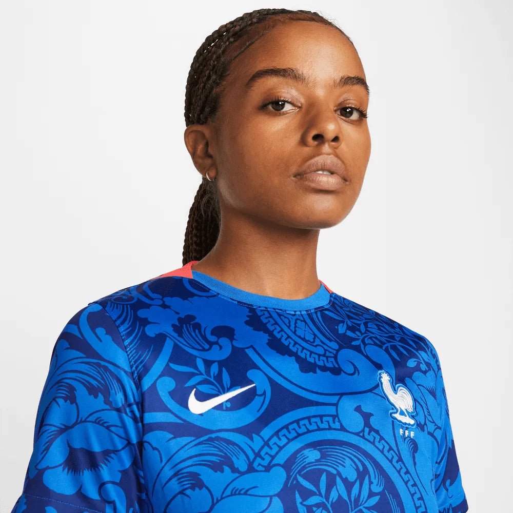France Women's EC22 Home Soccer Jersey - Hyper Cobalt-Siren Red - Nike