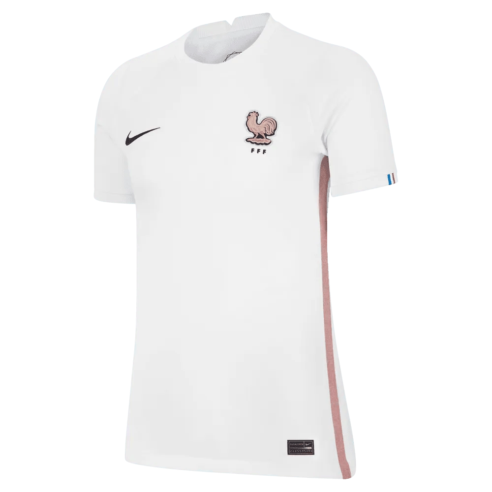 France Women's EC22 Away Soccer Jersey - White-Pink Glaze - Nike