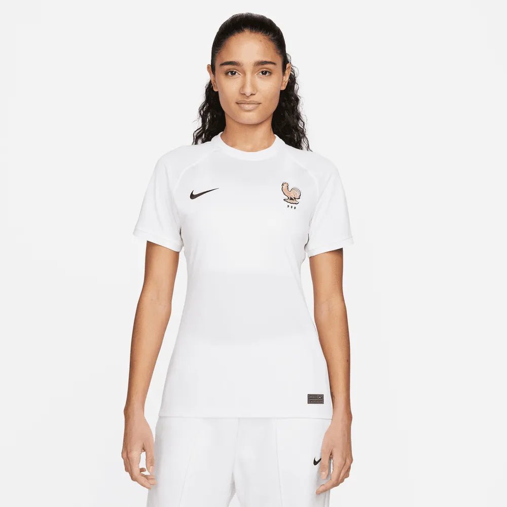 France Women's EC22 Away Soccer Jersey - White-Pink Glaze - Nike