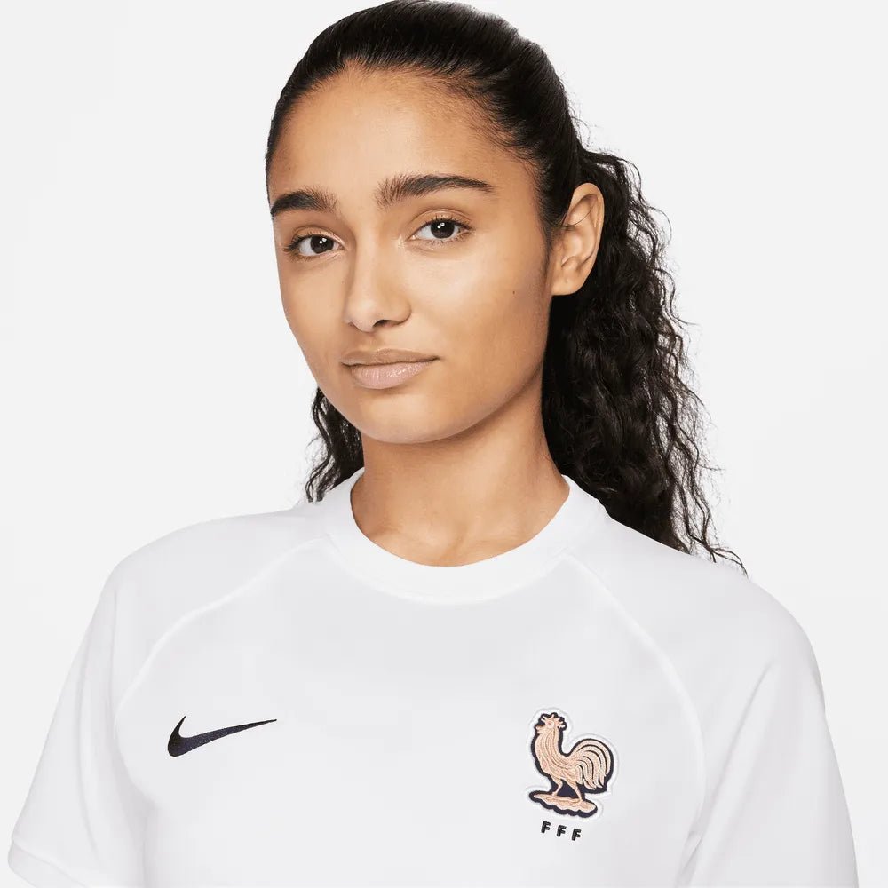France Women's EC22 Away Soccer Jersey - White-Pink Glaze - Nike