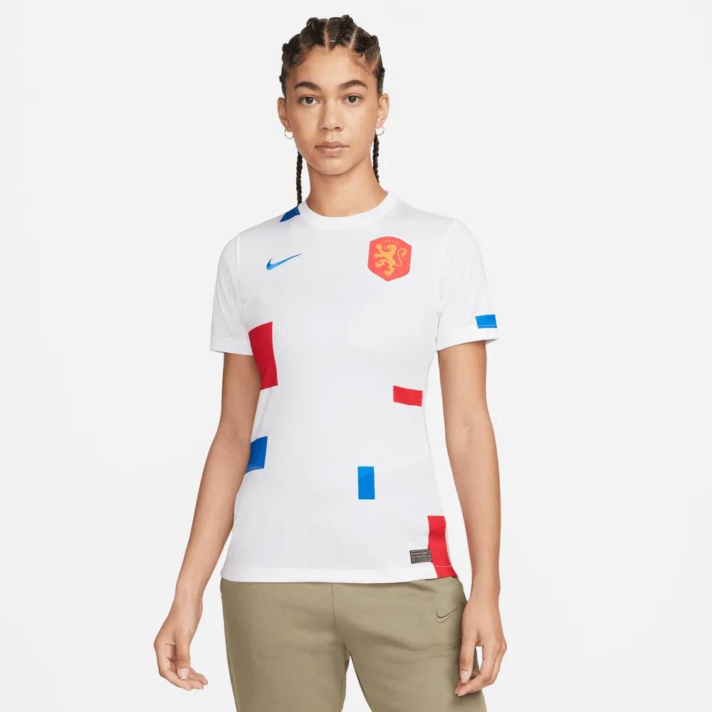 Netherlands Women's EC22 Away Soccer Jersey - White-Soar - Nike