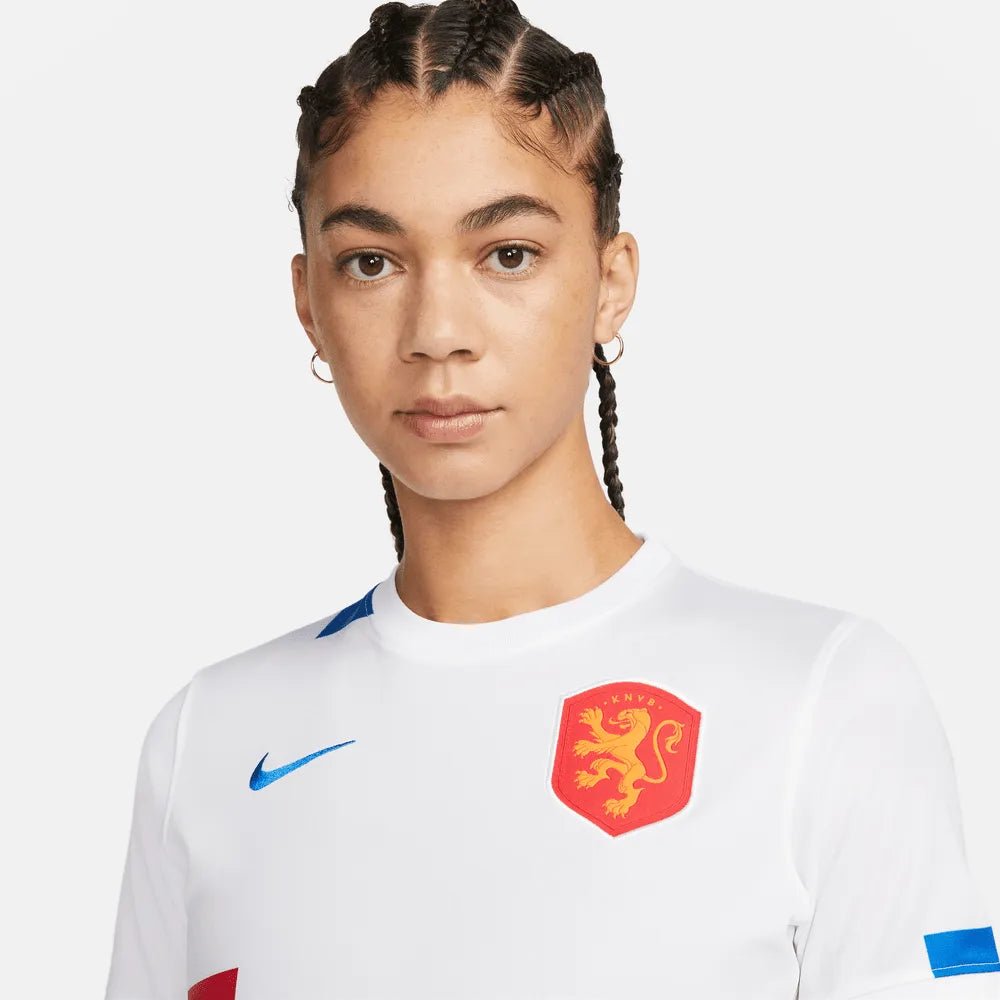 Netherlands Women's EC22 Away Soccer Jersey - White-Soar - Nike