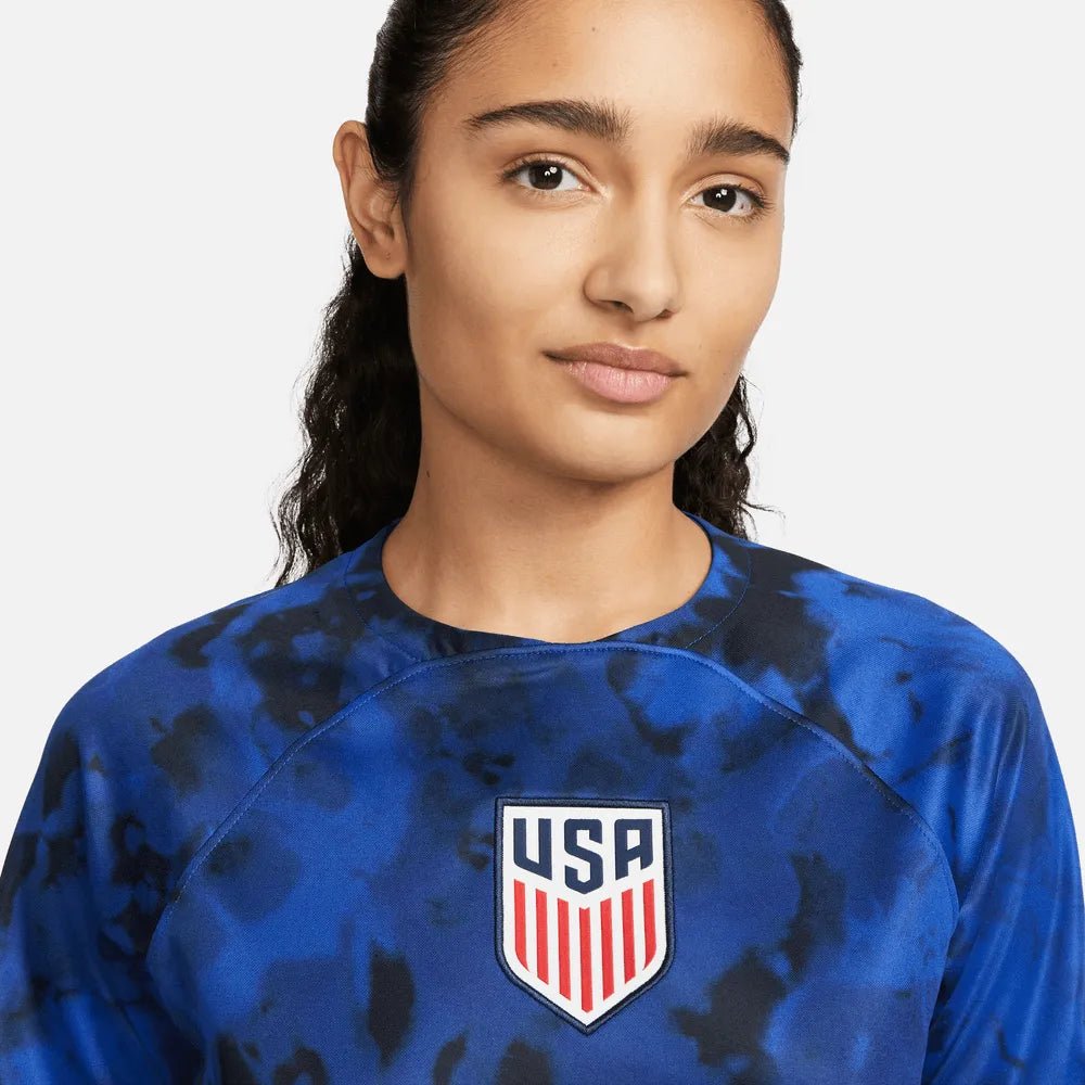 2022-23 USA Women's Away Soccer Jersey - Bright Blue-White - Nike