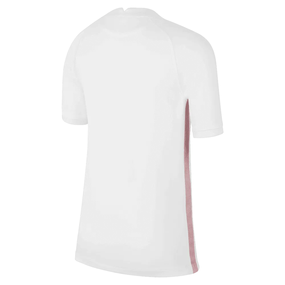 2022-23 France Away Youth Soccer Jersey White-Pink Glaze-Blue - Nike