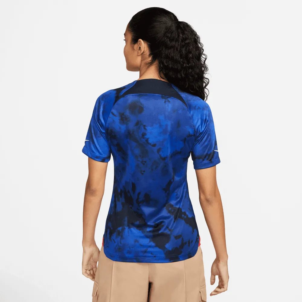 2022-23 USA Away Women 4 Star Soccer Jersey Bright Blue-White - Nike