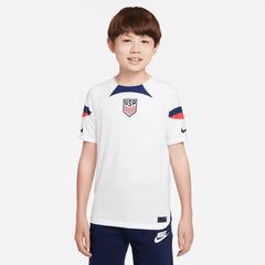 2022-23 USA Home Youth Soccer Jersey White-Loyal Blue - Nike