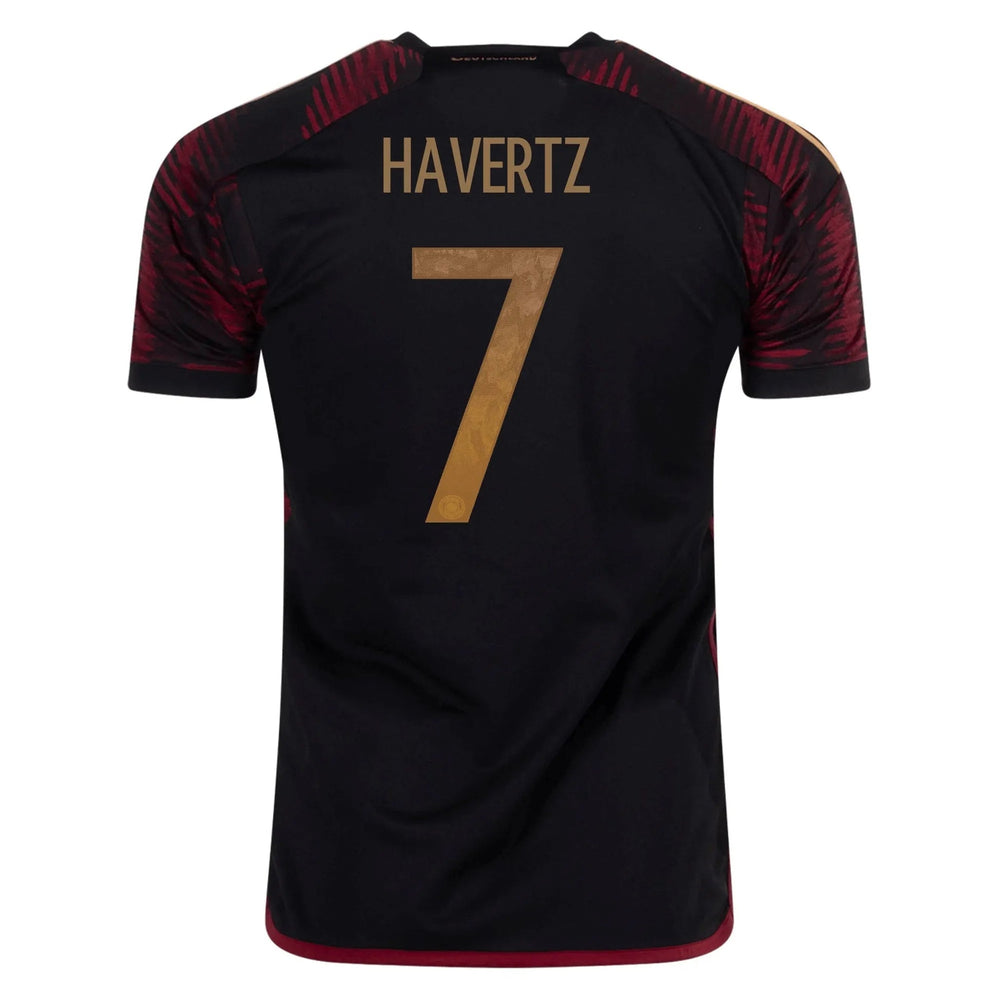 2022-23 Germany Away Soccer Jersey Black - Adidas
