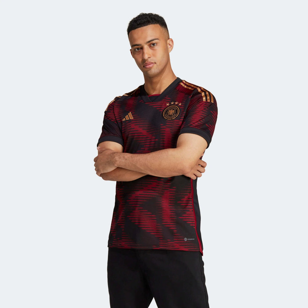 2022-23 Germany Away Soccer Jersey Black - Adidas