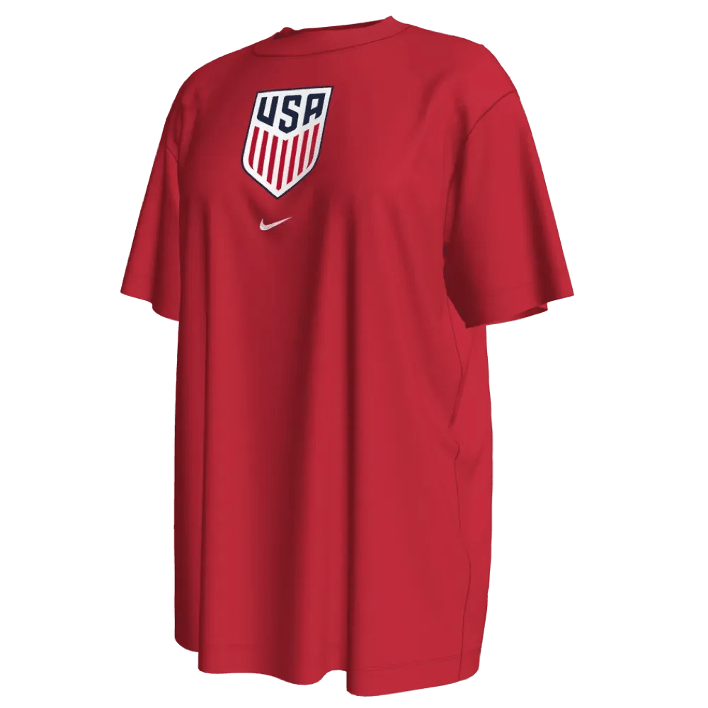 2022-23 USA Women's Crest WC22 Tee - Red - Nike