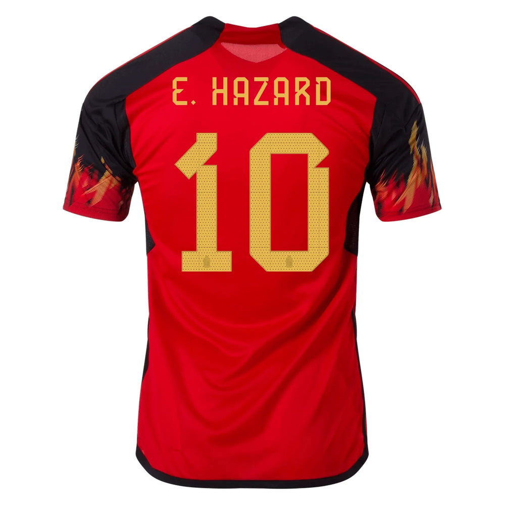2022-23 Belgium Women's Home Soccer Jersey - Red-Black - Adidas