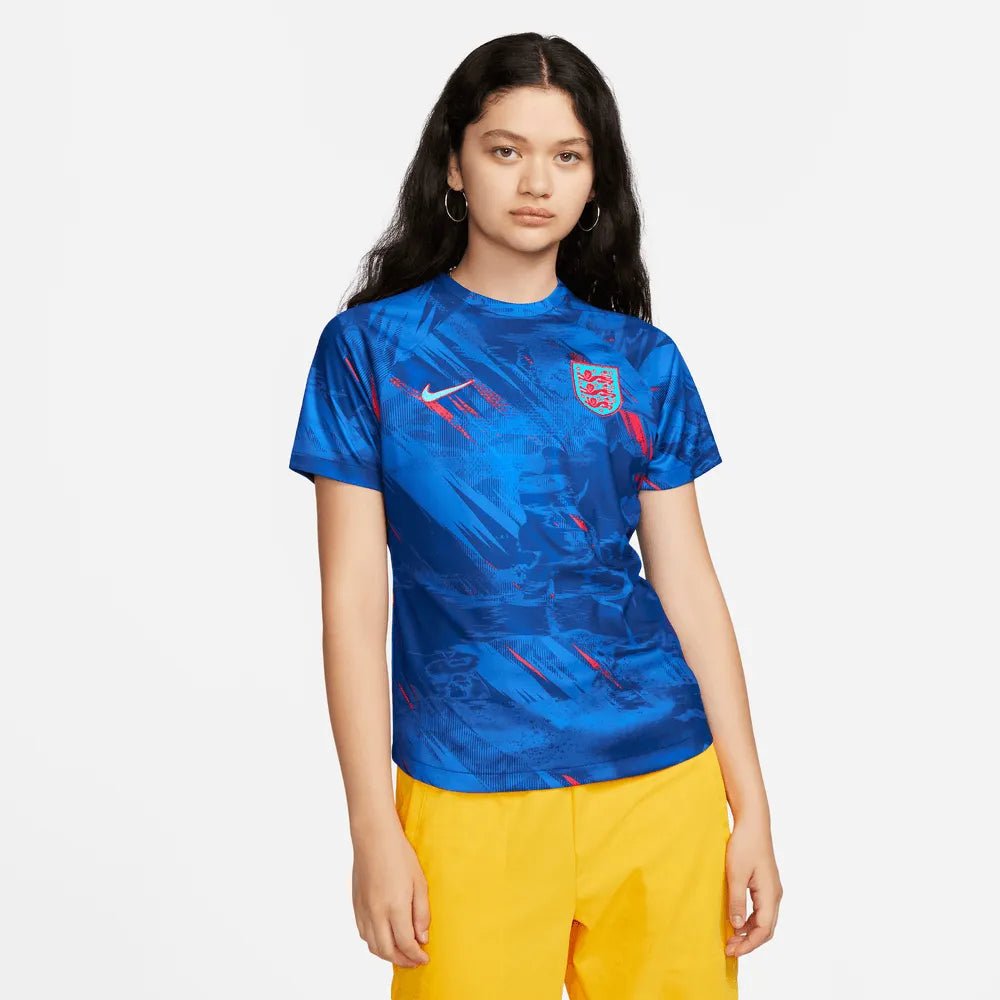 2022-23 England Women's Training Pre-Match Soccer Jersey - Blue - Nike