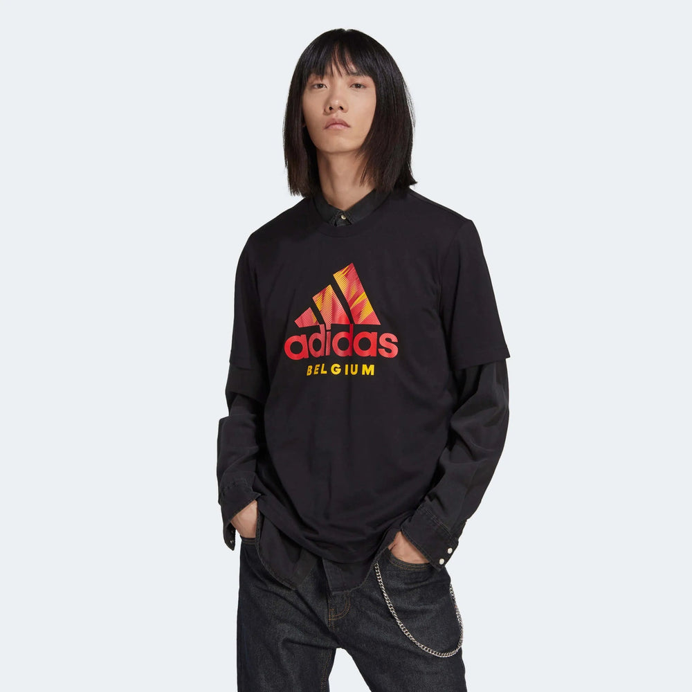 2022-23 Belgium DNA Graphic Tee - Black - Adidas