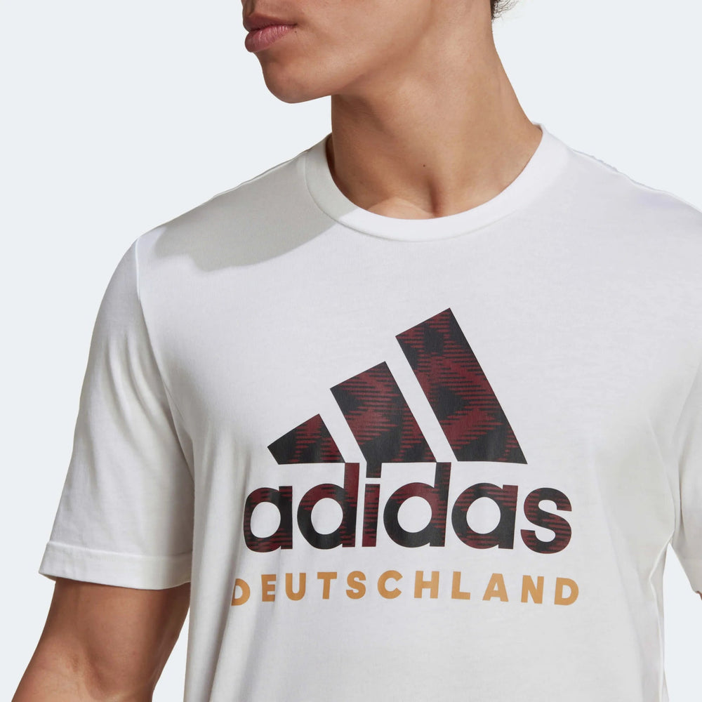 2022-23 Germany DNA Graphic Tee - White-Black - Adidas