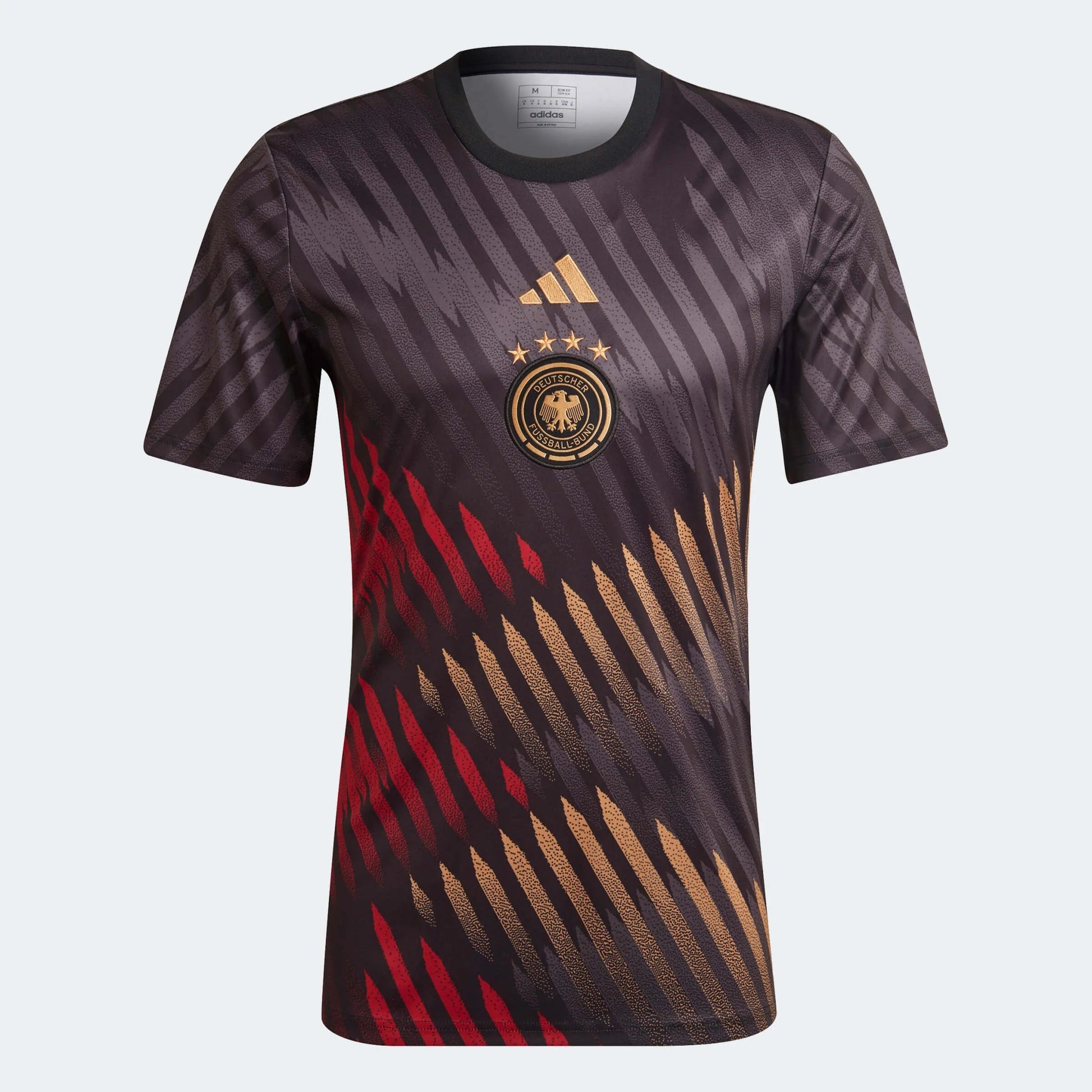 2022-23 Germany Pre-Match Soccer Jersey - Black-Grey-Red - Adidas
