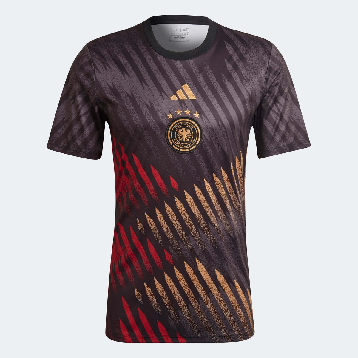 2022-23 Germany Pre-Match Soccer Jersey - Black-Grey-Red - Adidas