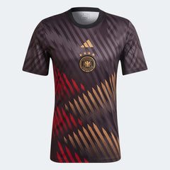 2022-23 Germany Pre-Match Soccer Jersey - Black-Grey-Red - Adidas
