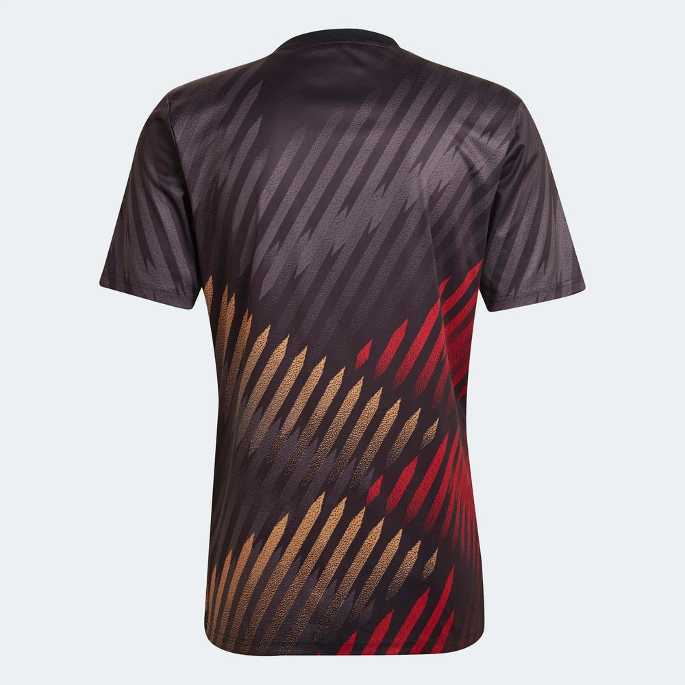 2022-23 Germany Pre-Match Soccer Jersey - Black-Grey-Red - Adidas