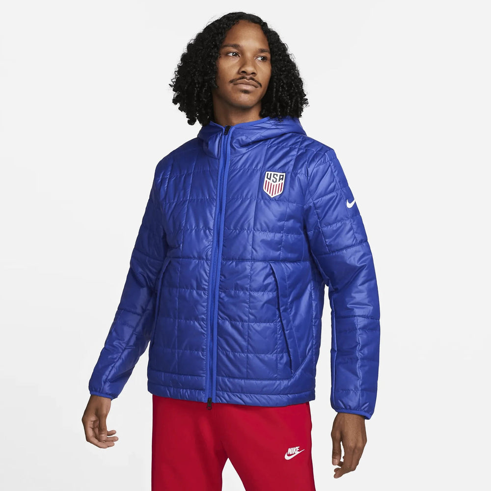 2023 USA Men's Fleece-Lined Hooded Jacket - Nike