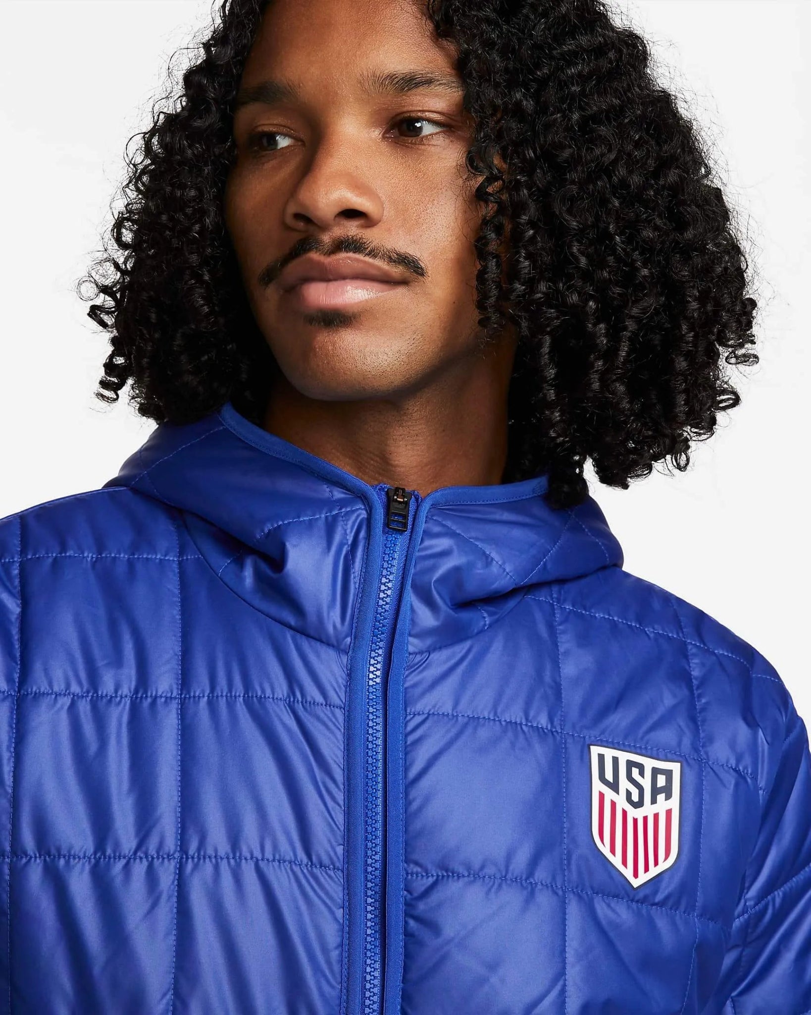 2023 USA Men's Fleece-Lined Hooded Jacket - Nike