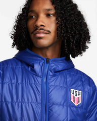 2023 USA Men's Fleece-Lined Hooded Jacket - Nike