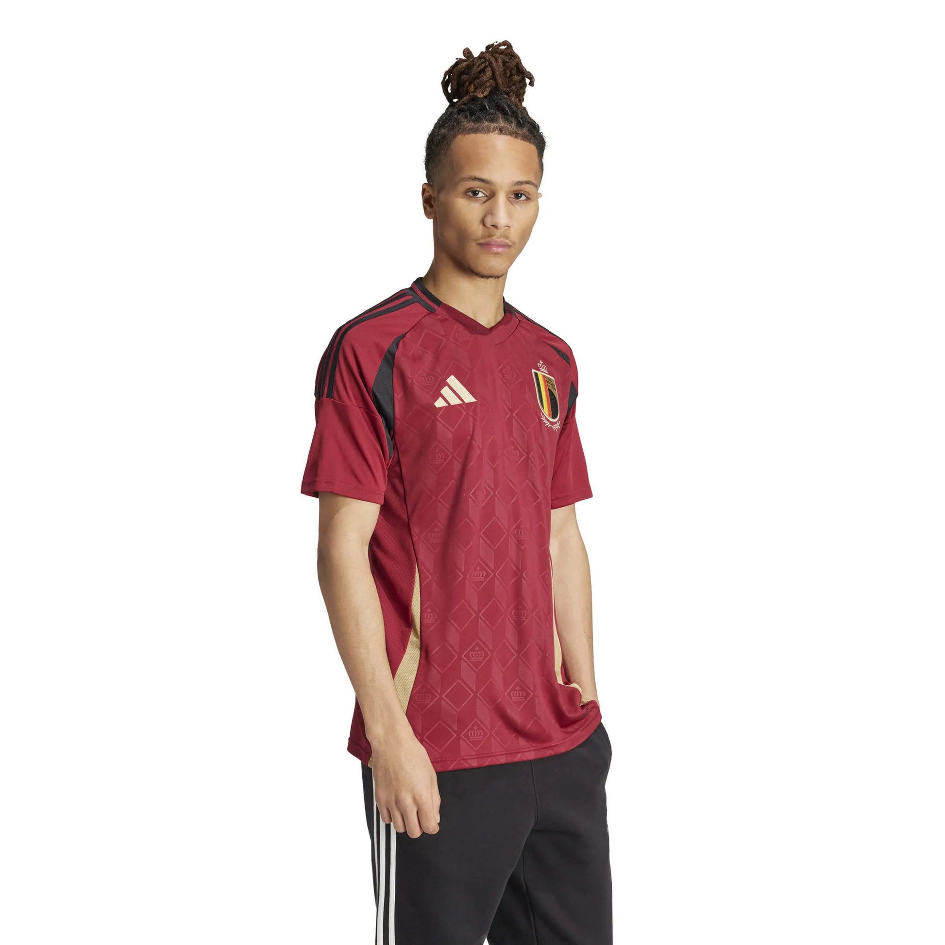 2024-25 Belgium Men's Stadium Home Soccer Jersey - Adidas