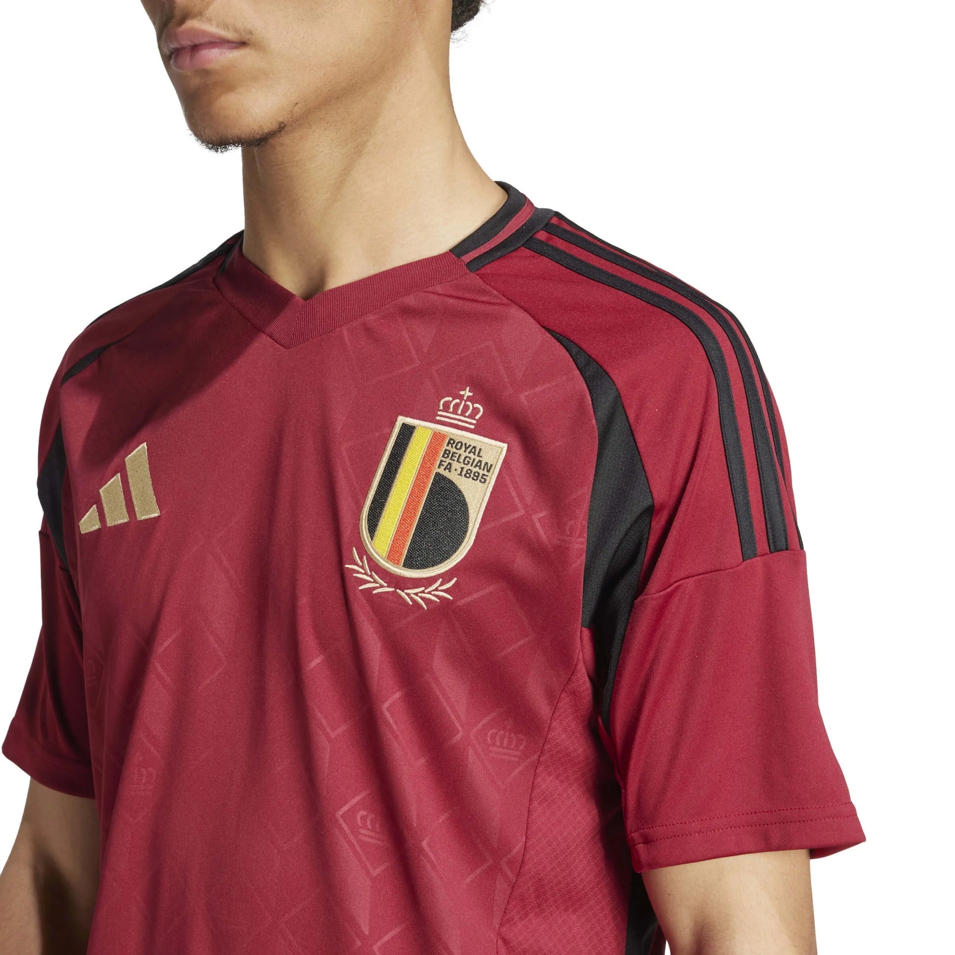 2024-25 Belgium Men's Stadium Home Soccer Jersey - Adidas