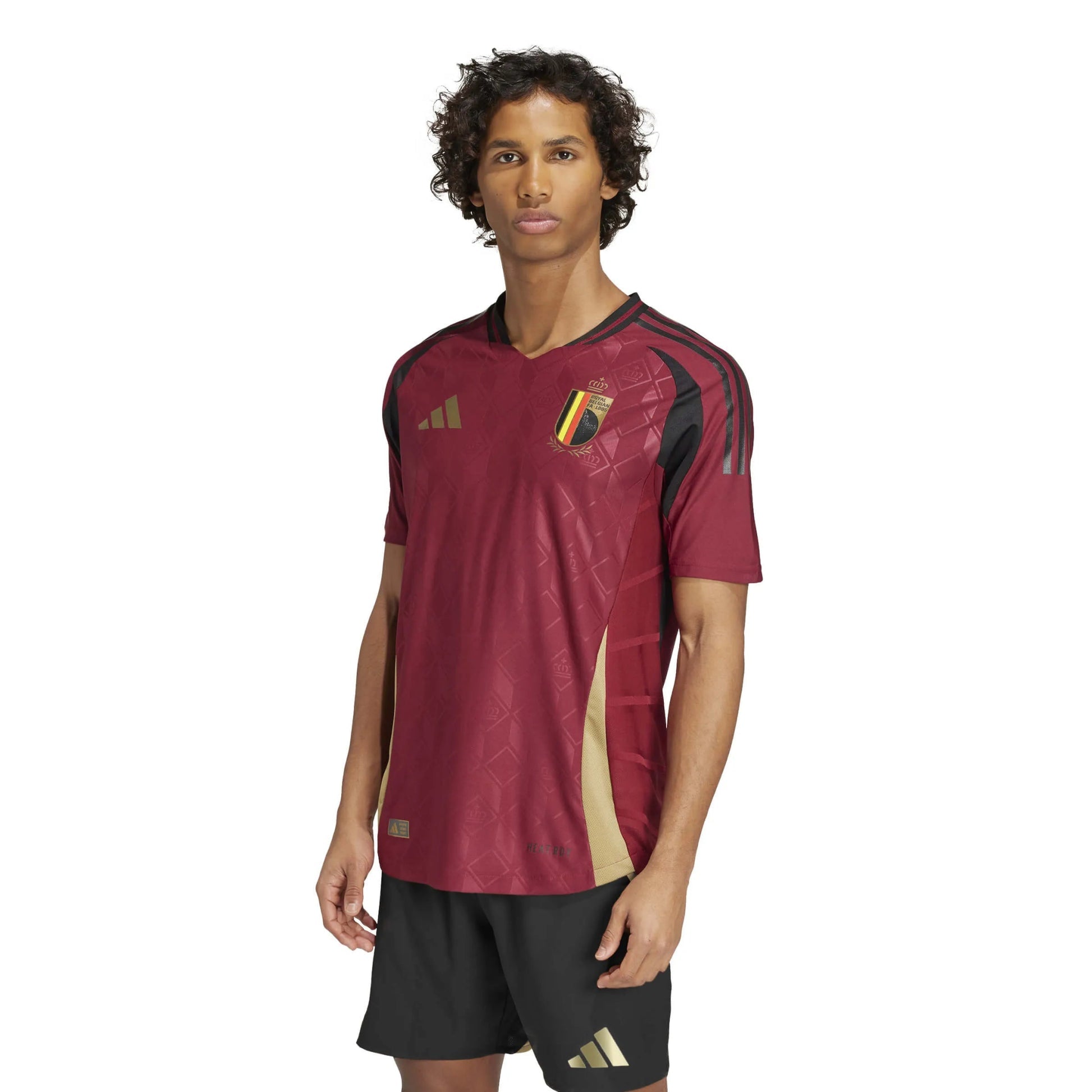 2024-25 Belgium Men's Authentic Home Soccer Jersey - Adidas