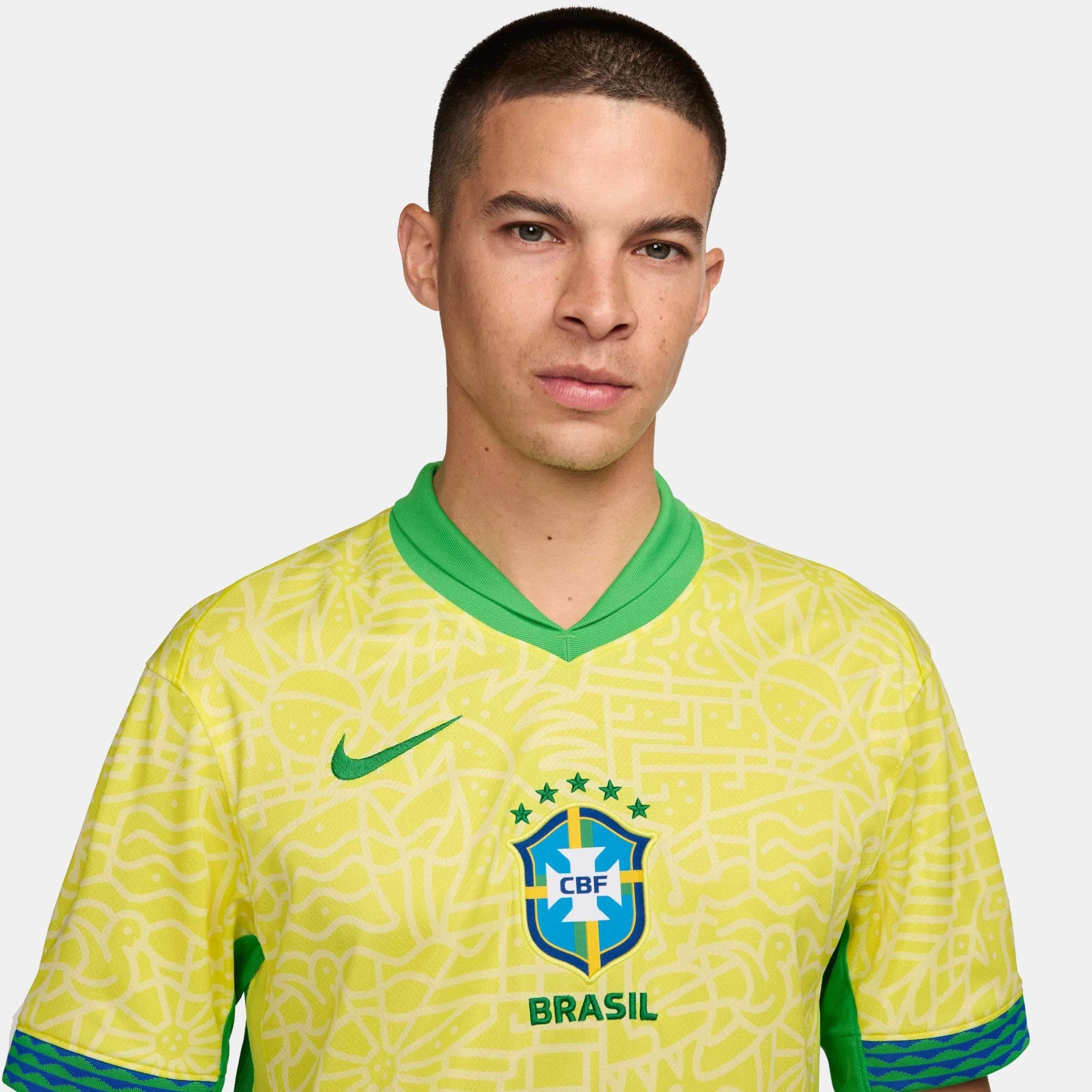 2024-25 Brazil Men's Stadium Home Soccer Jersey - Nike