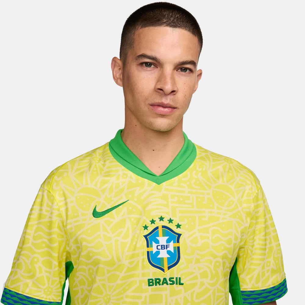 2024-25 Brazil Men's Stadium Home Soccer Jersey - Nike
