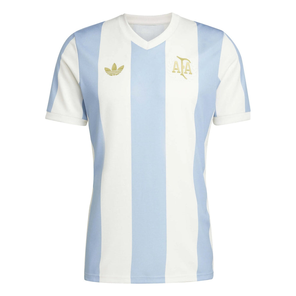 2025 Argentina Men's 50th Anniversary Stadium Soccer Jersey Ambient Sky / Cloud White - Adidas