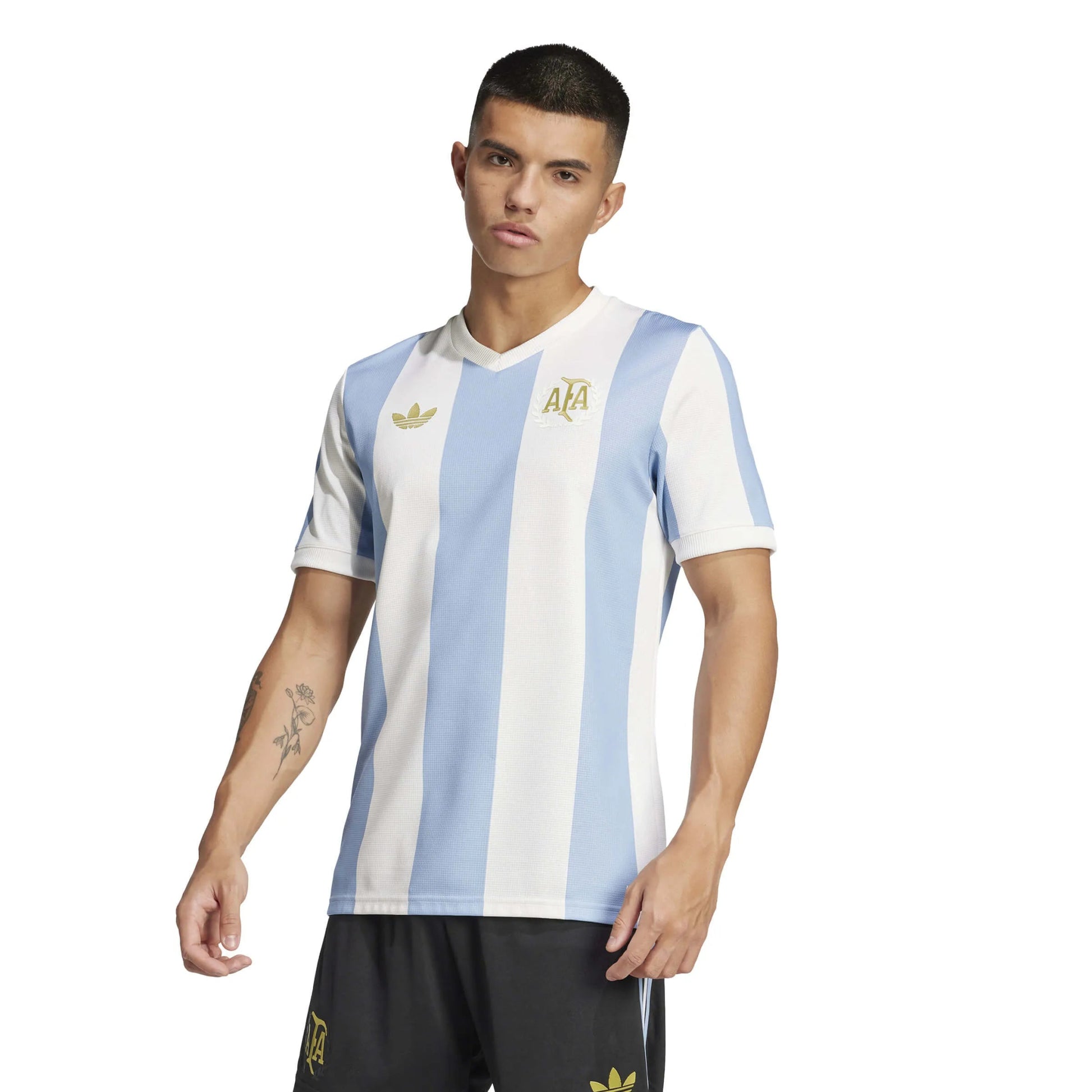 2025 Argentina Men's 50th Anniversary Stadium Soccer Jersey Ambient Sky / Cloud White - Adidas