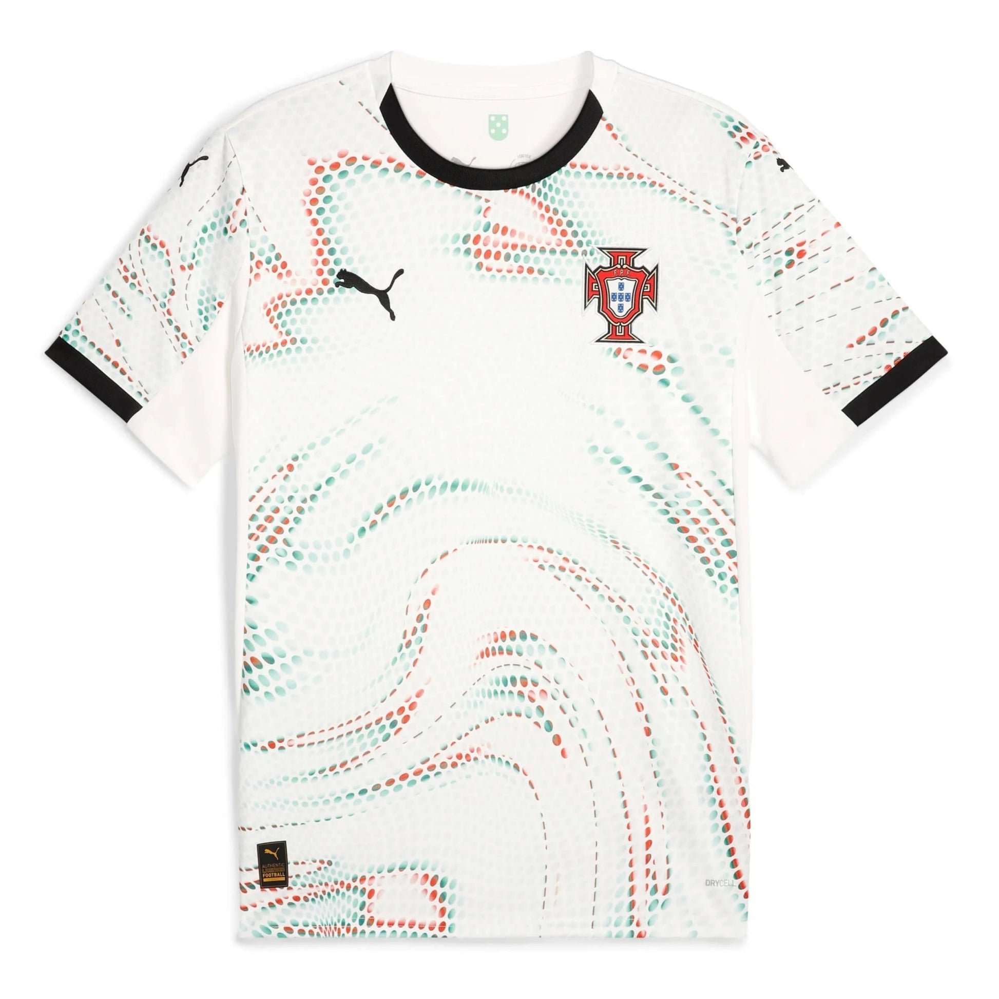 2025-26 Portugal Men's Stadium Away Soccer Jersey Puma White-Puma Black - Puma